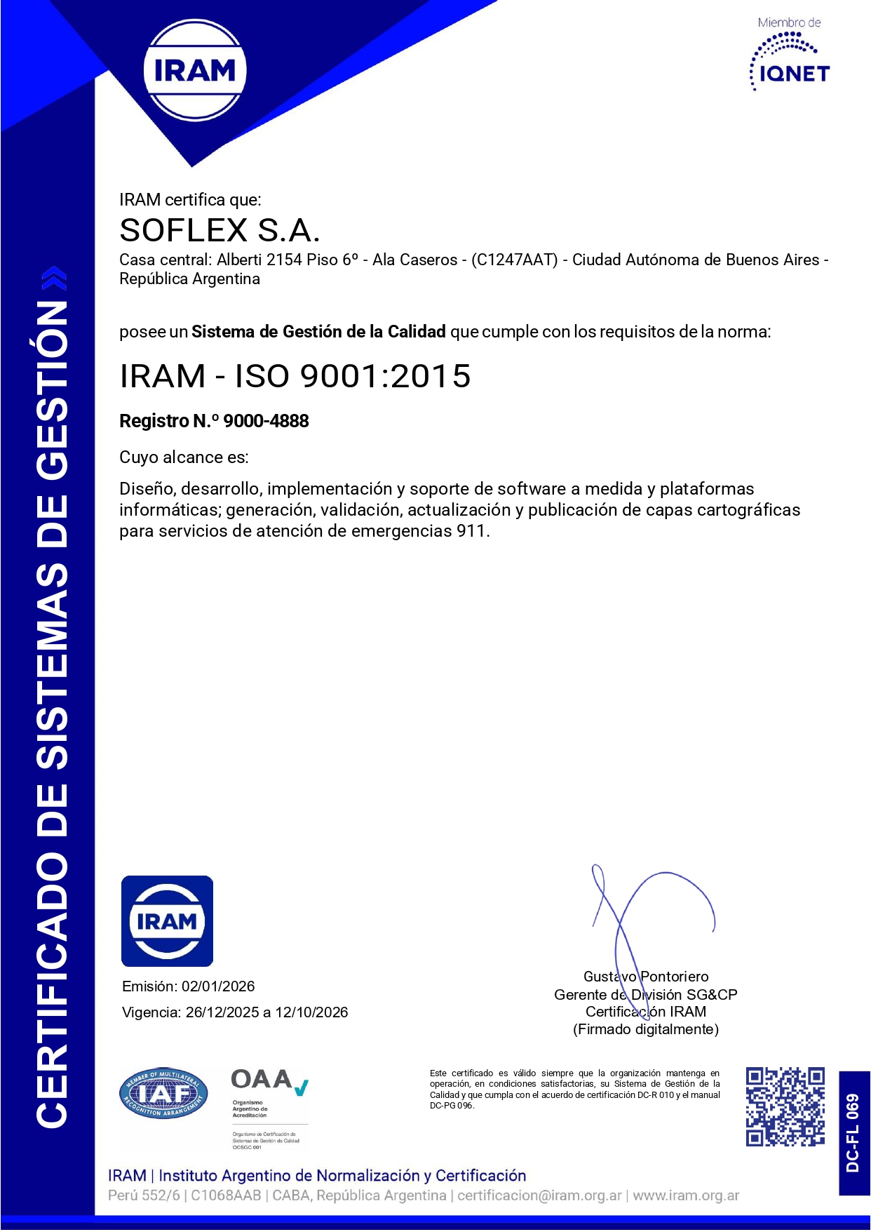 Certificación IRAM-ISO